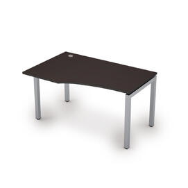 Офисная мебель Avance Стол криволинейный левый (сечение 50х50) 6М.522 Венге/Алюминий матовый 1400х900х750
