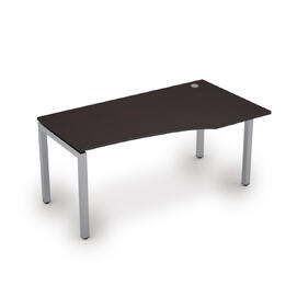 Офисная мебель Avance Стол криволинейный правый (сечение 50х50) 6М.521 Венге/Алюминий матовый 1600х900х750