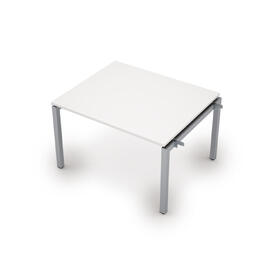 Офисная мебель Avance Бенч-системы для переговорных столов начальный модуль (сечение 50х50) 6МПН.502 Белый/Алюминий матовый 1200х1000х750