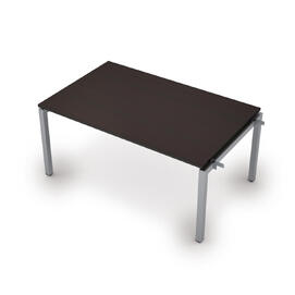 Офисная мебель Avance Бенч-системы для переговорных столов начальный модуль (сечение 50х50) 6МПН.504 Венге/Алюминий матовый 1600х1000х750