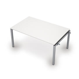 Офисная мебель Avance Бенч-системы для переговорных столов начальный модуль (сечение 50х50) 6МПН.504 Белый/Алюминий матовый 1600х1000х750