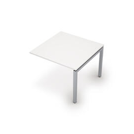 Офисная мебель Avance Бенч-системы для переговорных столов конечный модуль (сечение 50х50) 6МПК.501 Белый/Алюминий матовый 1000х1000х750