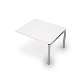 Офисная мебель Avance Бенч-системы для переговорных столов конечный модуль (сечение 50х50) 6МПК.502 Белый/Алюминий матовый 1200х1000х750