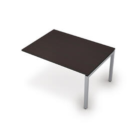 Офисная мебель Avance Бенч-системы для переговорных столов конечный модуль (сечение 50х50) 6МПК.503 Венге/Алюминий матовый 1400х1000х750
