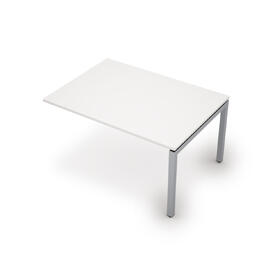 Офисная мебель Avance Бенч-системы для переговорных столов конечный модуль (сечение 50х50) 6МПК.503 Белый/Алюминий матовый 1400х1000х750
