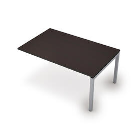 Офисная мебель Avance Бенч-системы для переговорных столов конечный модуль (сечение 50х50) 6МПК.504 Венге/Алюминий матовый 1600х1000х750