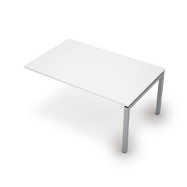 Офисная мебель Avance Бенч-системы для переговорных столов конечный модуль (сечение 50х50) 6МПК.504 Белый/Алюминий матовый 1600х1000х750