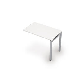 Офисная мебель Avance Приставной элемент (сечение 50х50) 6МПР.501 Белый/Алюминий матовый 1000х600х750