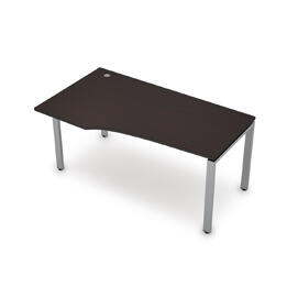 Офисная мебель Avance Стол криволинейный правый (сечение 60х30) 6М.623 Венге/Алюминий матовый 1400х900х750