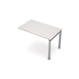 Офисная мебель Avance Приставной элемент (сечение 60х30) 6МПр.602 Белый/Алюминий матовый 1200х600х750
