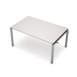 Офисная мебель Avance Бенч-системы для переговорных столов начальный модуль (сечение 60х30) 6МПН.601 Белый/Алюминий матовый 1000х1000х750