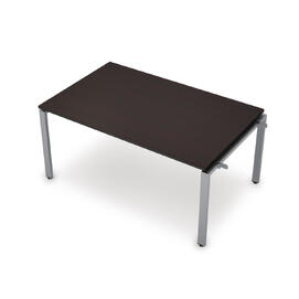 Офисная мебель Avance Бенч-системы для переговорных столов начальный модуль (сечение 60х30) 6МПН.601 Венге/Алюминий матовый 1000х1000х750