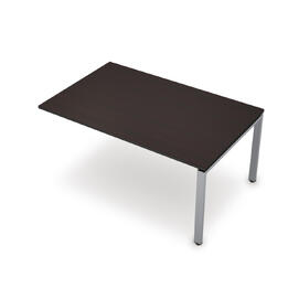 Офисная мебель Avance Бенч-системы для переговорных столов конечный модуль (сечение 60х30) 6МПК.601 Венге/Алюминий матовый 1000х1000х750