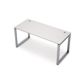 Офисная мебель Avance Стол прямолинейный (сечение 60х30) 6М-О.677 Белый/Алюминий матовый 1000х700х750