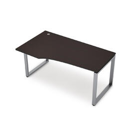 Офисная мебель Avance Стол криволинейный правый (сечение 60х30) 6М-О.623 Венге/Алюминий матовый 1400х900х750