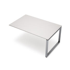Офисная мебель Avance Бенч-системы для переговорных столов конечный модуль (сечение 60х30) 6МПК-О.601 Белый/Алюминий матовый 1000х1000х750