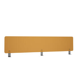 Офисная мебель Avance Барьер оргстекло для столов 6С, 6МД, 6МК 6БР.010.1 Оранжевый/Алюминий матовый 1100х4х300