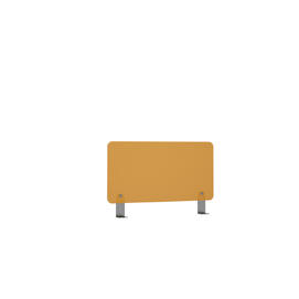 Офисная мебель Avance Барьер оргстекло для столов 6М, 6МБК.1, 6МБС.1 6БР.040.2 Оранжевый/Алюминий матовый 600х4х300