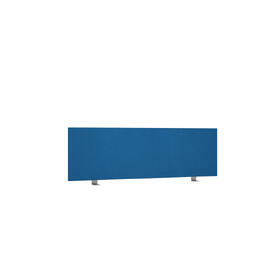 Офисная мебель Avance Барьер (ткань,фронтальный) 6БР.306.1 Микровелюр Indigo (синий)/Алюминий матовый 1000х18х300