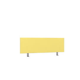 Офисная мебель Avance Барьер (ткань,фронтальный) 6БР.306.2 Микровелюр Lemon/Алюминий матовый 1000х18х300