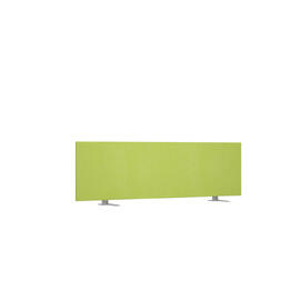 Офисная мебель Avance Барьер (ткань,фронтальный) 6БР.306.3 Микровелюр Kiwi (зеленый)/Алюминий матовый 1000х18х300