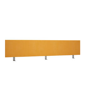 Офисная мебель Avance Барьер (ткань,фронтальный) 6БР.307.2 Микровелюр Orange/Алюминий матовый 1200х18х300
