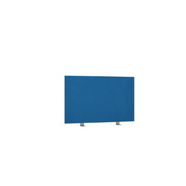 Офисная мебель Avance Барьер (ткань,боковой) 6БР.403.1 Микровелюр Indigo (синий)/Алюминий матовый 800х18х400