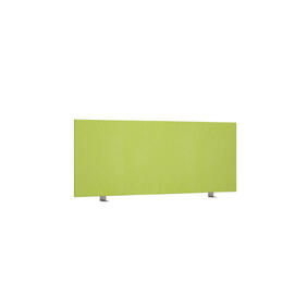 Офисная мебель Avance Барьер (ткань,фронтальный) 6БР.406.1 Микровелюр Kiwi (зеленый)/Алюминий матовый 1000х18х400