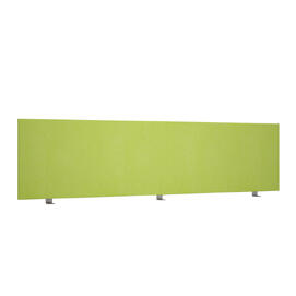 Офисная мебель Avance Барьер (ткань,фронтальный) 6БР.407.1 Микровелюр Kiwi (зеленый)/Алюминий матовый 1200х18х400