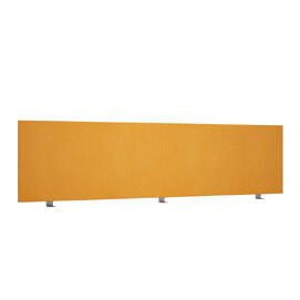 Офисная мебель Avance Барьер (ткань,фронтальный) 6БР.407.1 Микровелюр Orange/Алюминий матовый 1200х18х400
