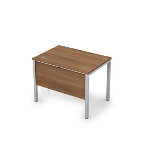 Офисная мебель Аванс (Avance) Стол прямолинейный с экраном ЛДСП (сечение 40х40) 6МД.007 Венге/Алюминий матовый 1000x700x750
