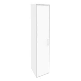 Офисная мебель Onix Шкаф высокий узкий левый O.SU-1.10 R (L) white Белый бриллиант 400x420x1977