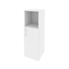 Офисная мебель Onix Шкаф средний узкий правый O.SU-2.1 (R) Белый бриллиант 400x420x1207