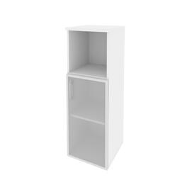 Офисная мебель Onix Шкаф средний узкий правый O.SU-2.2 R (R) Белый бриллиант 400x420x1207