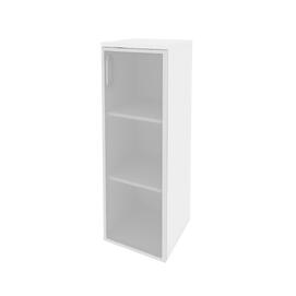 Офисная мебель Onix Шкаф средний узкий правый O.SU-2.4 R (R) Белый бриллиант 400x420x1207