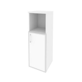 Офисная мебель Onix Шкаф средний узкий правый O.SU-2.2 R (R) white Белый бриллиант 400x420x1207