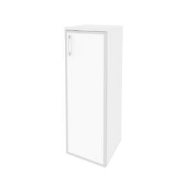 Офисная мебель Onix Шкаф средний узкий правый O.SU-2.4 R (R) white Белый бриллиант 400x420x1207