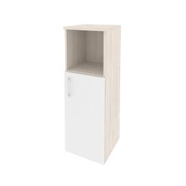 Офисная мебель Onix Шкаф средний узкий правый O.SU-2.1 (R) Денвер светлый/Белый бриллиант 400x420x1207