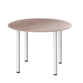 Офисная мебель Wave Конференц-стол круглый WRT 110 Дуб Сонома/Алюминий 1100х1100х750