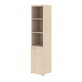 Офисная мебель Wave Шкаф-колонка с глухой малой дверью и топом WHC 42.5(R) Бук Тиара 432х432х1949