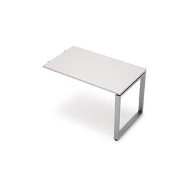 Офисная мебель Avance Приставной элемент (сечение 60х30) 6МПр-О.601 Белый/Алюминий матовый 1000х600х750