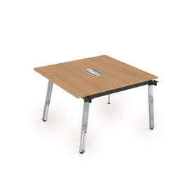 Офисная мебель Arredo Стол системы Бенч, переговорный - начальный 10СПН.128 Romano/Металл глянец 1200x1200x750