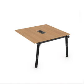 Офисная мебель Arredo Стол системы Бенч, переговорный - средний 10СПС.128 Romano/Черный глянец 1200x1200x750