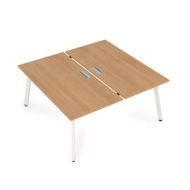 Офисная мебель Arredo Стол системы Бенч, сдвоенный, на 2 рабочих места 10БД.264 Romano/Белый 1600x1235x750