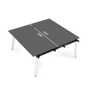 Офисная мебель Арредо (Arredo) Стол системы Бенч, сдвоенный, на 2 рабочих места - начальный 10БДН.289 Романо/Табак 1400x1635x750