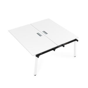 Офисная мебель Arredo Стол системы Бенч, сдвоенный, на 2 рабочих места - средний 10БДС.264 Romano/Белый 1600x1235x750