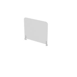 Офисная мебель Arredo Экран торцевой оргстекло 10БТО.605 Белый глянец/Алюминий матовый 600x4x500