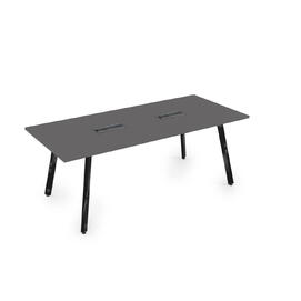 Офисная мебель Arredo Стол переговорный 10СП.095 Graphit/Черный глянец 1800x900x750