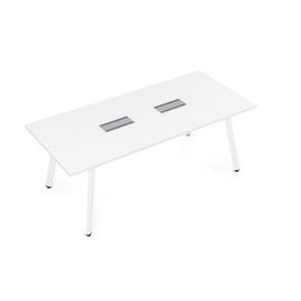 Офисная мебель Arredo Стол переговорный 10СП.095 Белый премиум/Белый 1800x900x750