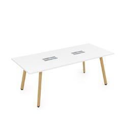 Офисная мебель Arredo Стол переговорный 10СП.096 Белый премиум/Iron wood 2000x900x750